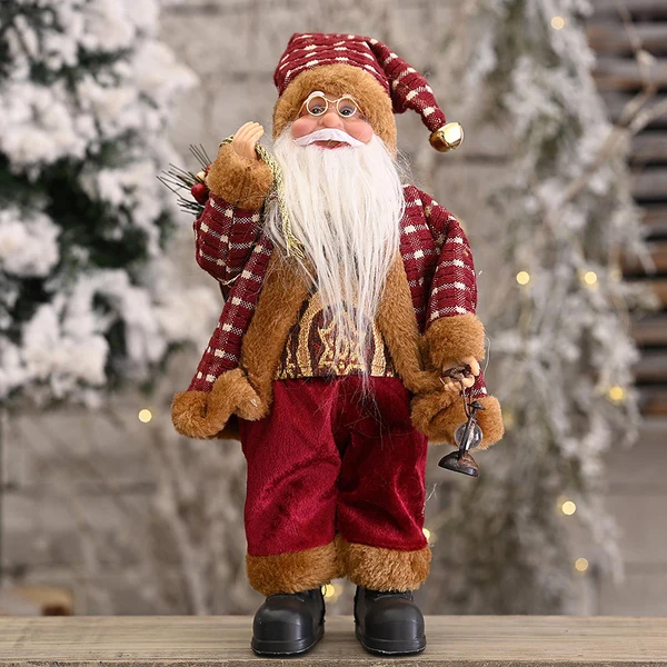 Authentic Maxbell Santa Claus Doll Merry Christmas Tree Hanging Decoration Oil Lamp Exclusive
