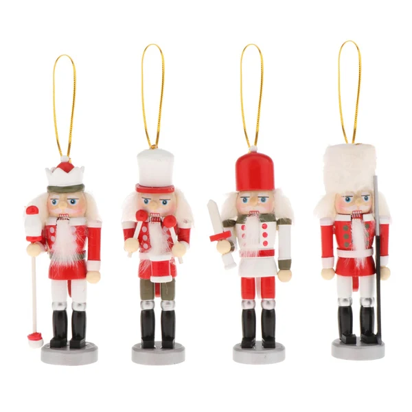 Official Maxbell Nutcracker Soldier Classic Decor Christmas Tree Holiday Party Decor 4pcs Breathable