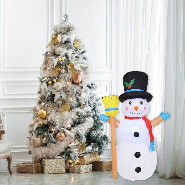 Quality Maxbell Christmas Inflatables Snowman Flashing Lights for Decorations Yard Garden Natural