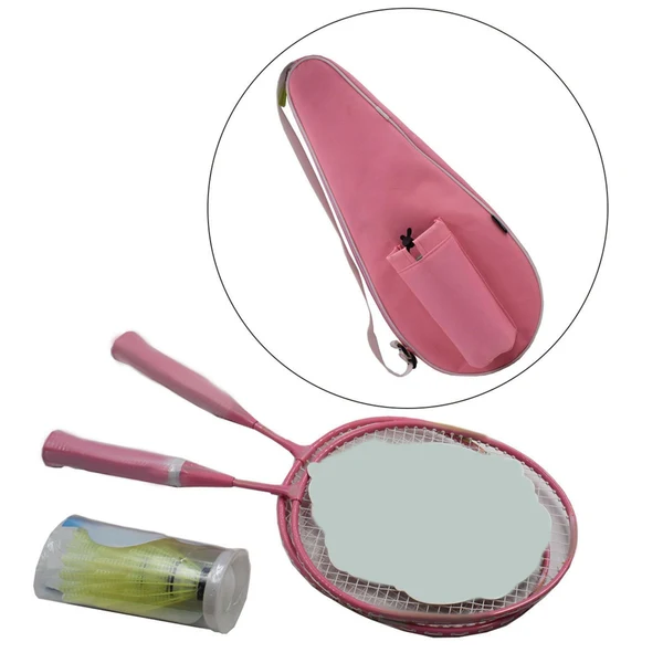 Natural Maxbell Portable Badminton Racket Bag Fits 2 Racquets Carry Case for Children Gift Specialty