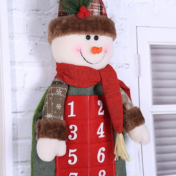 Practical Maxbell Christmas Advent Calendar Count-Down to Christmas for Holiday Reusable Snowman Next-Generation