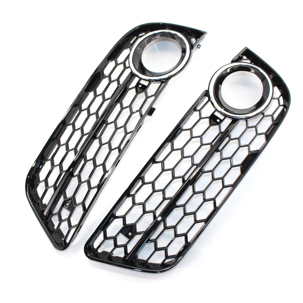 Easy-to-Use Maxbell Bumper Fog Light Grille Cover Fit for Audi A5 2008-11 Auto Parts Chrome Trim Premium
