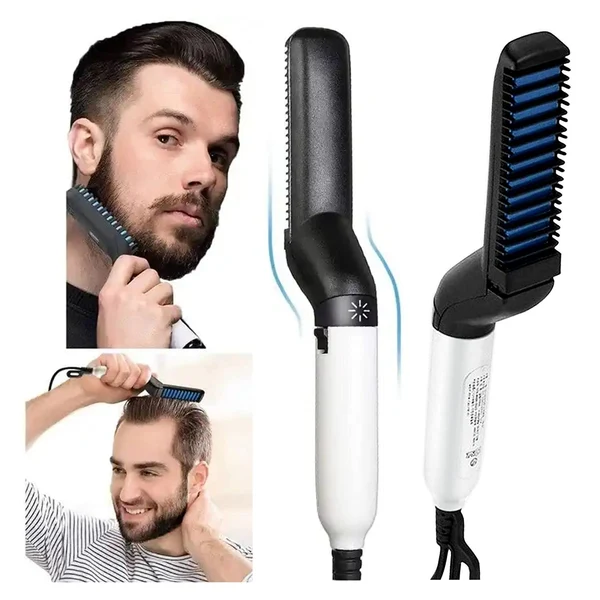 Solid Maxbell Quick Electric Beard Straightener Hair Comb Curly Hair Straightening Beard Straightener for Men Excellent