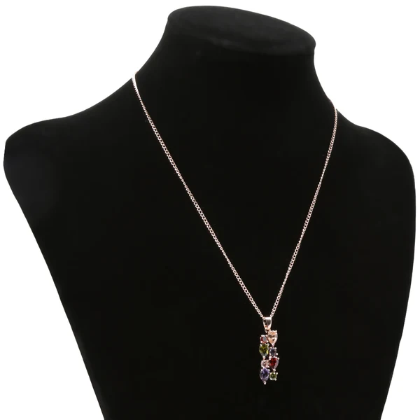 Safe Maxbell Charming Womens Teardrop Multi-Colored Bar Necklace Fashion Jewelry Xmas New Year Gift Fashionable