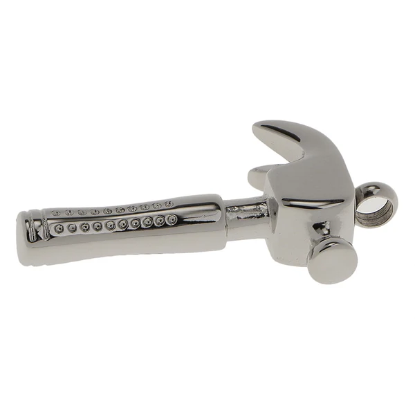 Clean Maxbell Unique Hammer Cremation Urn Necklace Keepsake Pet Ash Holder Memorial Jewelry Durable