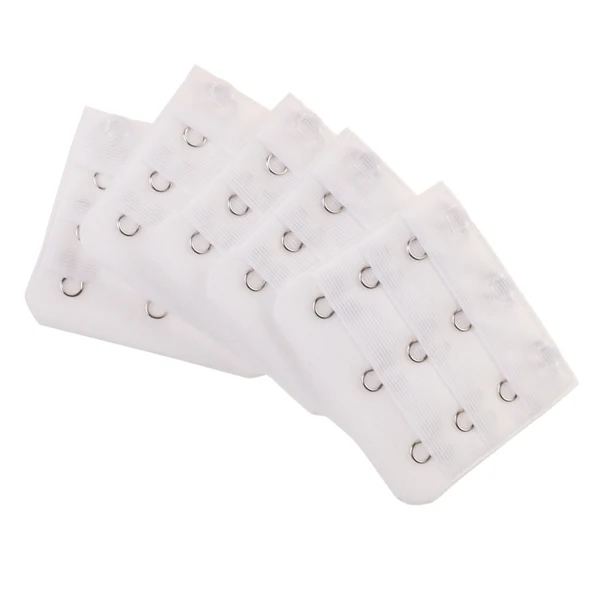 Refined Maxbell 5pcs Elastic Bra Strap Extension Bra Extenders 3x 3 Hook White Clean