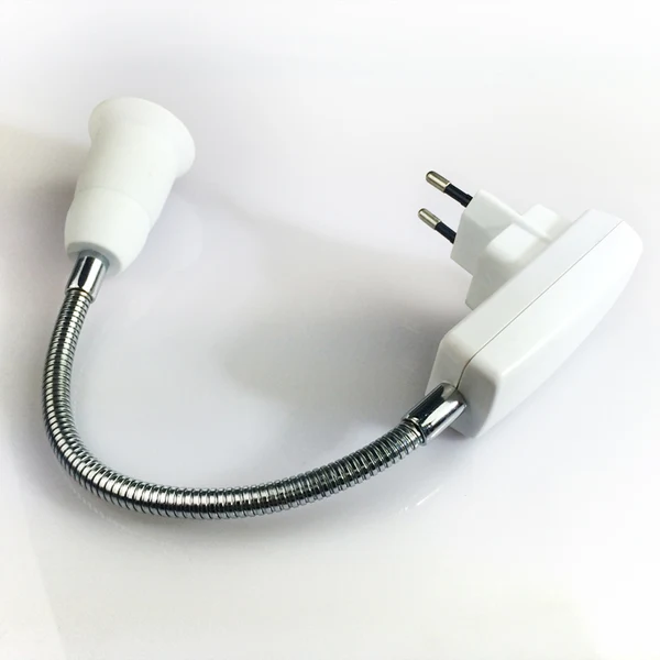 Artisan Maxbell E27 LED Bulb Lamp Socket Flexible Adaptor Holder with On Off Switch 40cm EU Plug