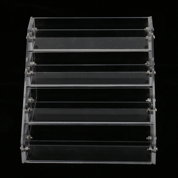 Fast Maxbell 4 Tiers Acrylic Makeup Nail Polish Display Stand Organizer Clear Holder Rack Fashionable