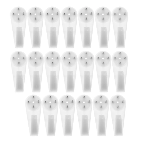 Easy-to-Use Maxbell 40 Pieces Plastic Hard Picture Frame Wall Hooks Hangers 50mm Functional