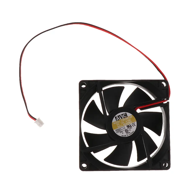 Green Maxbell 80mm Case Fan 12V DC PC CPU Computer Cooling Fan 2Wire 2Pin 8025 Minimalist