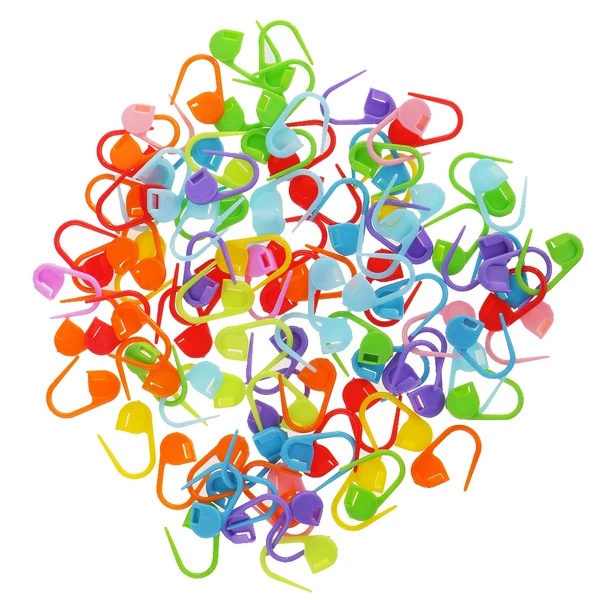 Quality Maxbell Pack of 100 Mini Locking Stitch Markers Knitting Stitch Counter Multi-Colored Crochet Stitch Needle Clip Holder Original