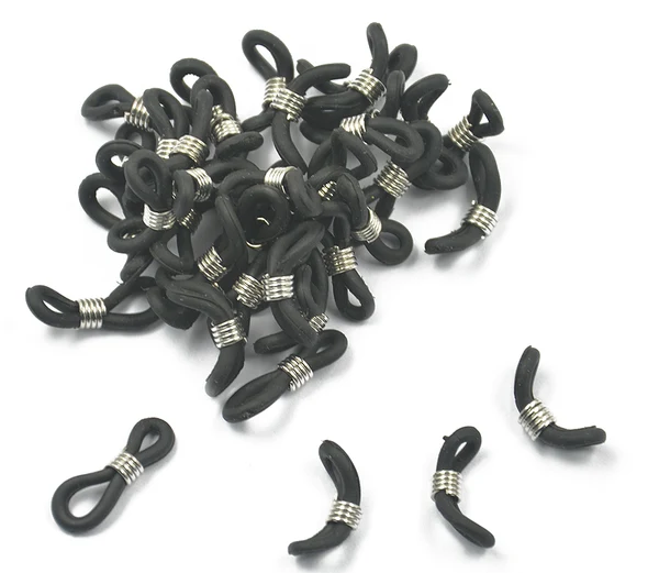 Elite Maxbell 25 Pcs Eyeglasses Chain Holder Ends Black Professional