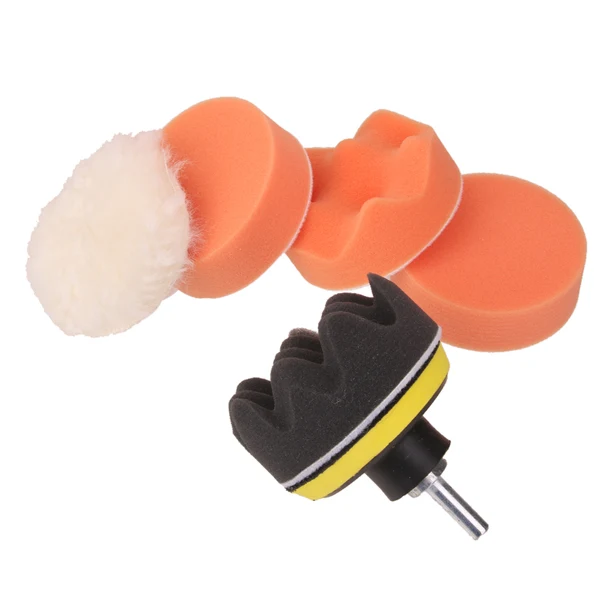Effective Maxbell Auto Car Drill Adapter with 5Pcs 3 Inch Buffing Pad Kit Polishing Compound Fast