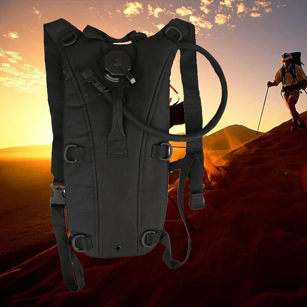 Verified Maxbell 3L Hydration Bladder Water Bag Pouch Backpack Hiking Climbing Camping Black Consistent