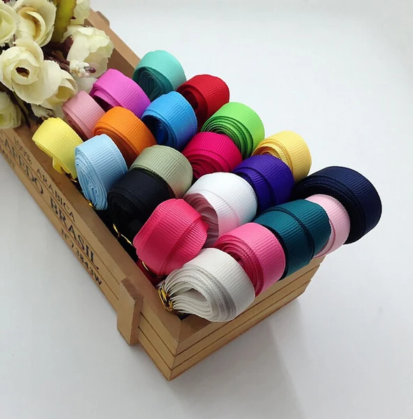 Contemporary Maxbell 17pcs 1yard Each Piece Grosgrain Ribbon for Crafts DIY Multi-color 9mm Official