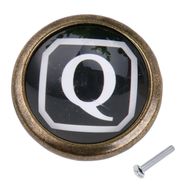 Recyclable Maxbell Maxbell Vintage Cabinet Door Drawer Bin Dresser Handle Pull Knob Hardware Letter Q Modern
