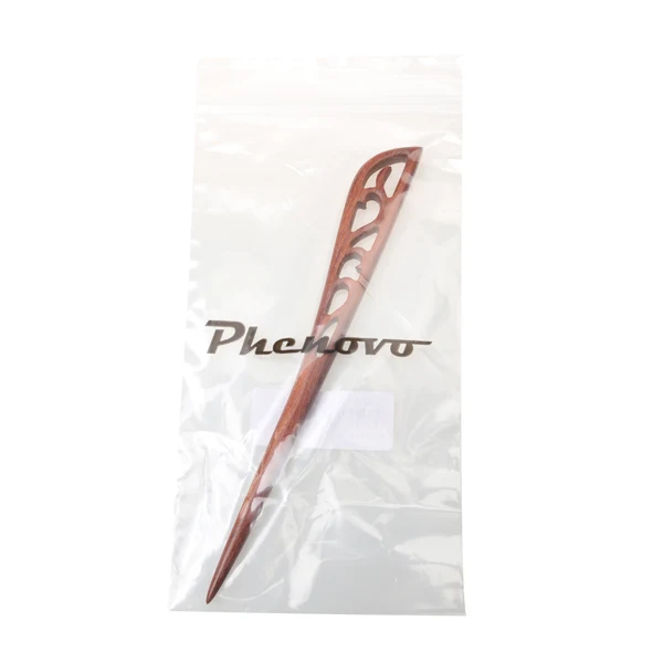Reusable Maxbell Wooded Hair Stick Pin Handmade Sandalwood Carved Hair Accessories Red Safe