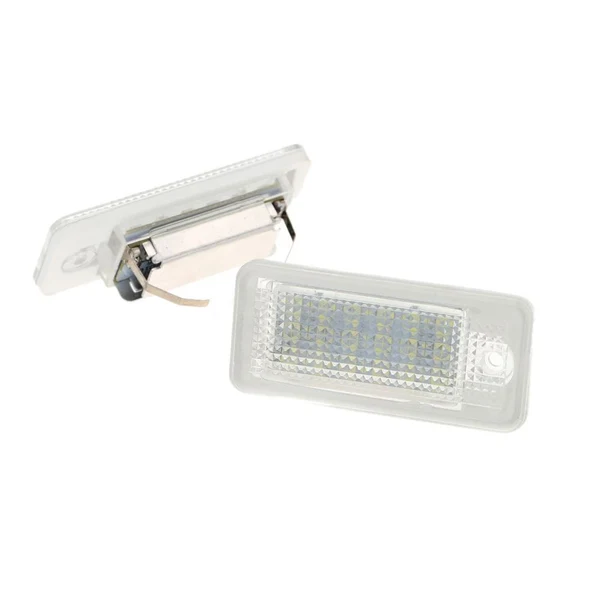 Premium Material Maxbell LED License Plate Light 18-SMD Day White for Audi A4 S4 B6 B7 A6 A8 Contemporary
