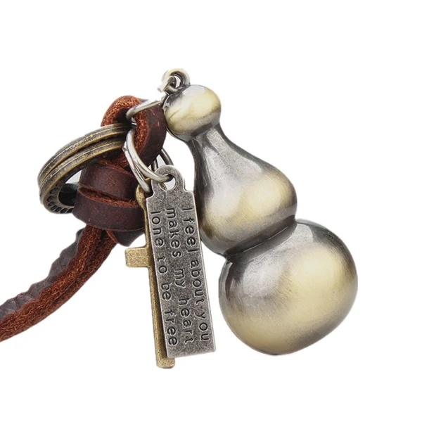 Sophisticated Maxbell Fashion Necklaces Mini Bottle Gourd Pendant Necklace for Womens Mens Lovers couples Durable