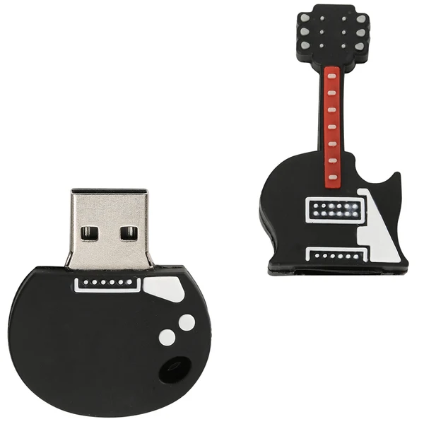 Breathable Maxbell 3D Cartoon Electric Guitar Shape USB Memory Stick Flash Drive Thumb U Stick 256GB High-Grade