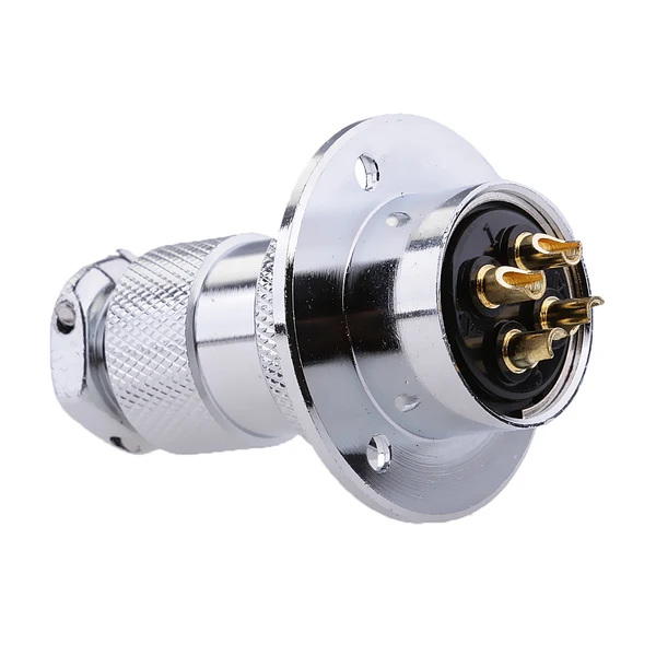 Durable Maxbell New Brand Waterproof 25mm 4 Pole 12-24 Volt Deck Plug Connector Outlet Relaxed