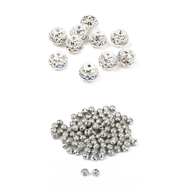Traditional Maxbell 110pcs Round Beads DIY Jewellery Making Bracelet Rhinestone Embellishments Prestigious
