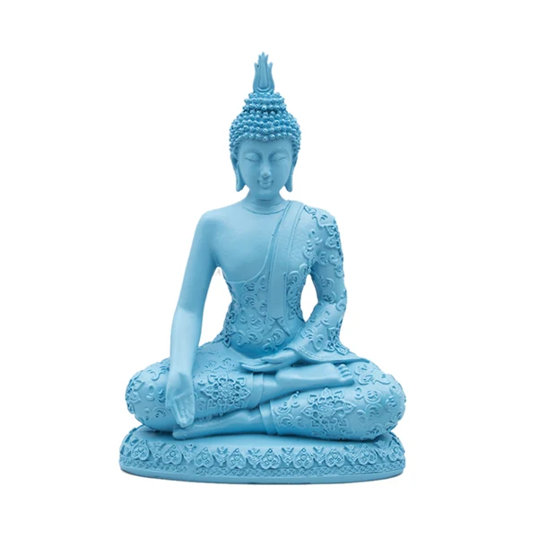 Top-Quality Maxbell Resin Sitting Buddha Resin Garden Home Deco Ornament Statue Embossing effect Carefully Designed