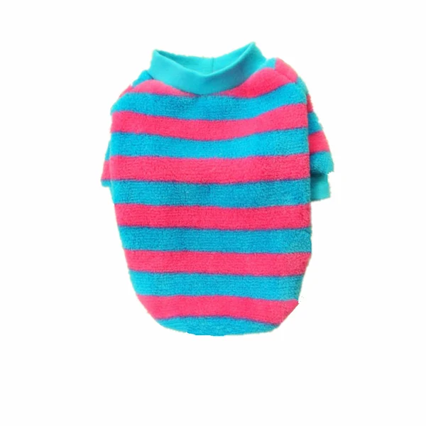 Dependable Maxbell Maxbell Soft Smooth Comfortable Warm Blue Rose Red Stripe T Shirt Dog Cloth Apparel Pet Supplies XS Easy-to-Use