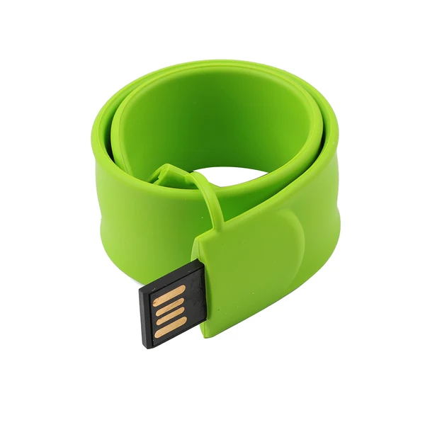 Sustainable Maxbell Green Ruler Slap Band USB2.0 Flash-Memory Stick Storage Thumb for PC 64GB Excellent