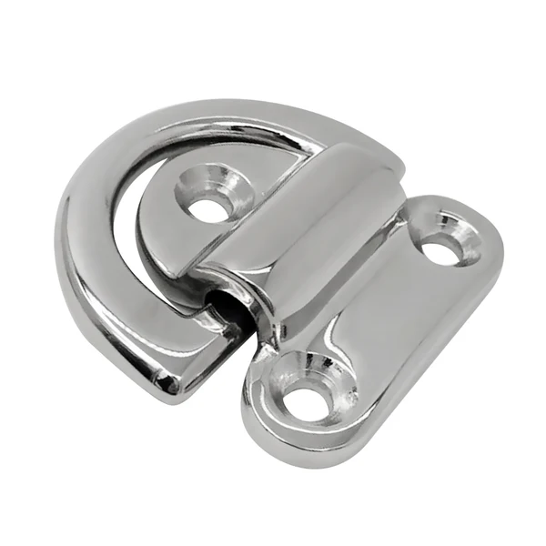 Relaxed Maxbell Heavy Duty 316 Stainless Steel Folding Pad Eye Deck Lashing Ring Staple Cleat Anchor Point for Trailer Boat RV Yacht Rope Artisan
