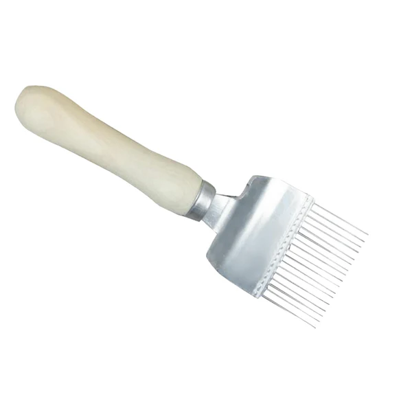 Minimalist Maxbell Stainless Steel Tines Uncapping Fork Tool With Wooden Handle Beekeeper Tools Specialty