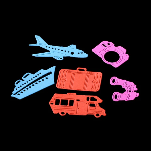 Artisan Maxbell 1 Set Travel Accs Cutting Dies Stencil for Scrapbook Album Paper Embossing Tool Pure