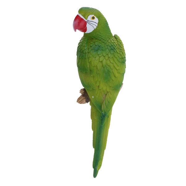 Sustainable Maxbell 2x istic Parrot Resin Bird Animal Ornament Hanging 38cm Green Blue Healthy