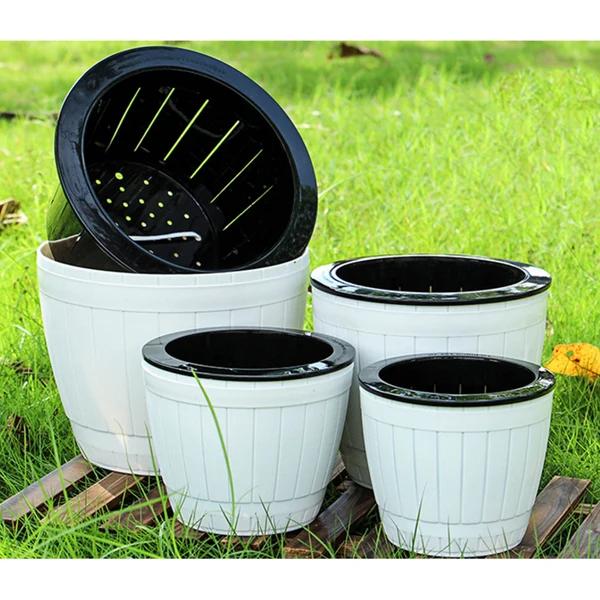 Expertly Made Maxbell Orchid Breathable Slotted White Plastic Pot Organic