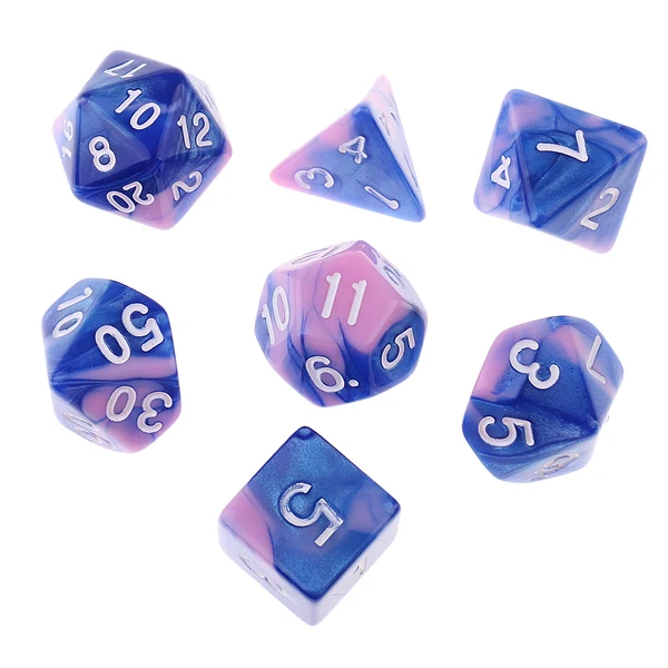 Long-Lasting Maxbell 14PCS Polyhedral Dice 16mm for Dungeons and Dragons Dice Table Game High-End