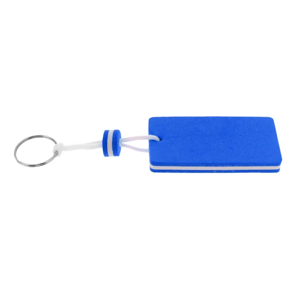 Premium Material Maxbell 5 Pieces Yachting Boating Rafting Canoeing Floating Key Chain Key Ring- Rectangle Blue Responsible