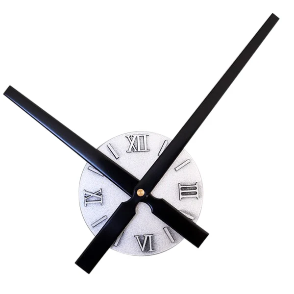 Dependable Maxbell Extra Large Creative DIY Wall Clock Home Decorative Sunburst Clock Silver Elite
