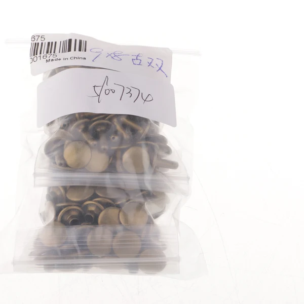 Smart Maxbell 100 Pieces Leather Repair Double Cap Rapid Rivets 9mmx5mm 9mmx8mm Bronze Original