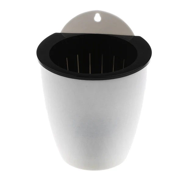 Stylish Maxbell Garden Self-watering Plant Flower Pot Wall Hanging Plastic Planter M -white Responsible