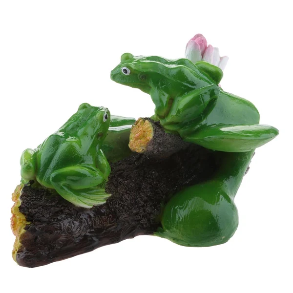 Unique Artificial Lotus Leaf Frog Water Floating Ornament Pond Decoration B Enhanced