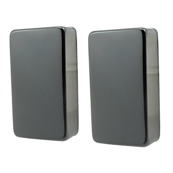 Trendy Maxbell 2 Pack Sealed Humbucker Pickup Cover for Electric Guitar Parts Black Genuine