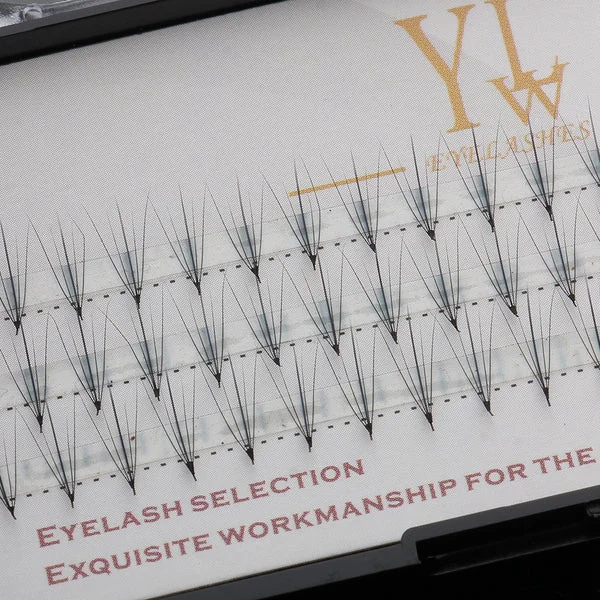 High-End Maxbell Natural Long Black Individual False Eyelashes Eye Lashes Extensions Makeup 9mm Certified