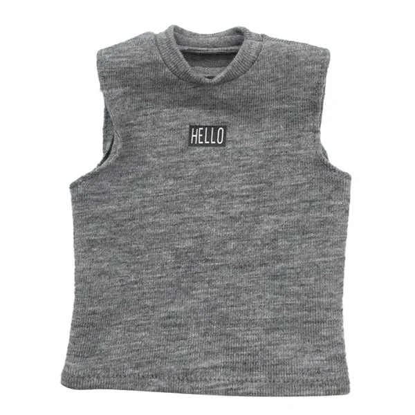 Efficient Maxbell 1 6 Scale Men's Vest Tank Top for 12 inch Male Action Figure Accessory Gray Trusted