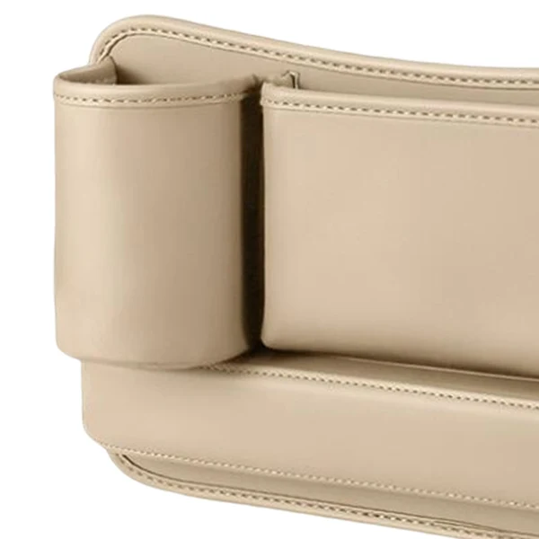 Safe Maxbell Maxbell Car Seat Gap Filler Gap Slit Filler Pocket for Cards Lipsticks Phones driver Beige Outstanding