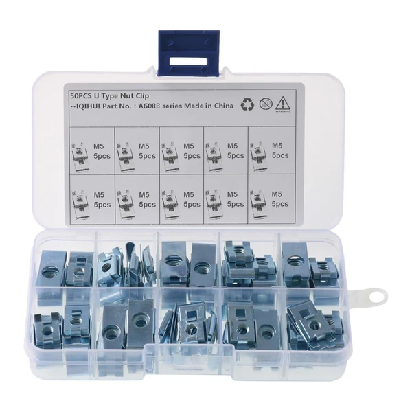 Responsible 50x M5 Nuts Clips Accessory Automotive Motorcycle Spare Parts Specialty