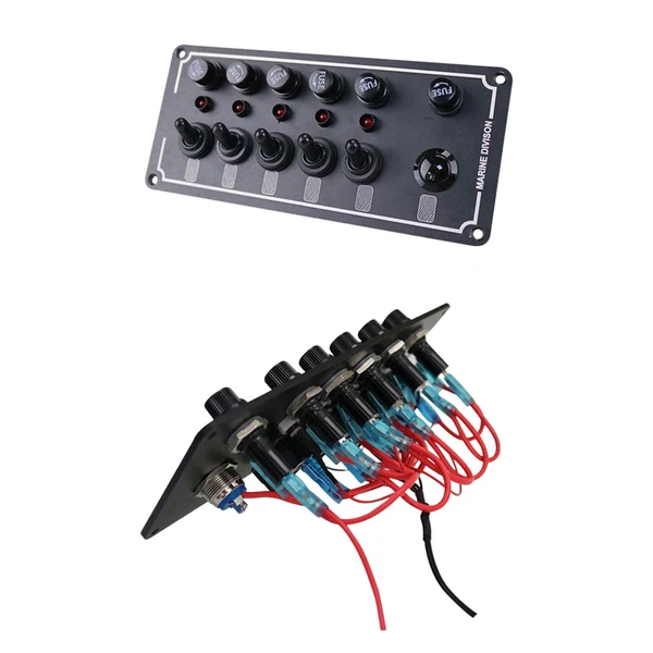 Premium Maxbell Switch Panel 12V-24V Twist Panel Panel Fits for Car Truck Vehicle Unique