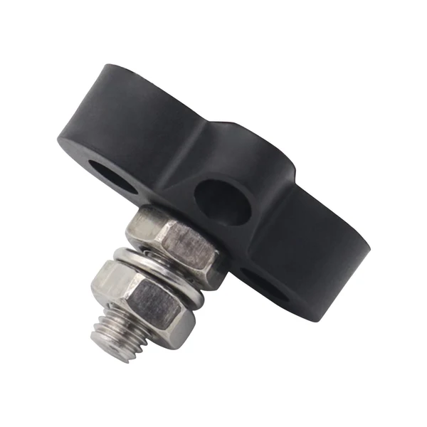 Crafted Maxbell Single Stud Power and Ground Junction Block Heavy Duty for RV Car M8 Natural