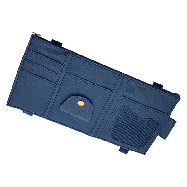 Carefully Designed Maxbell visor Organizer Stowing Tidying Holder Pouch card Document Blue Traditional