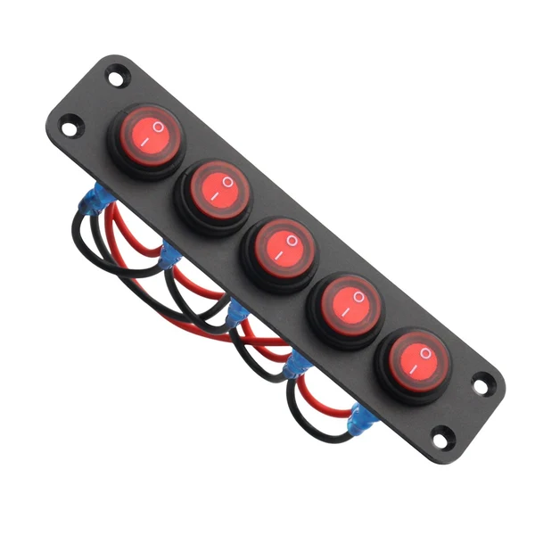 Fast Maxbell Toggle Switch Panel Durable Pre Wired for Automotive Trailers Bus High-Quality