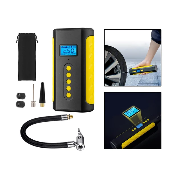 Verified Maxbell Electric Portable Air Compressor Intelligent for Bicycles Wired Responsible
